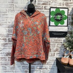 Hooey Pendleton roundup Orange Floral Women's Hoodie medium